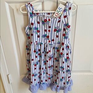 Brand New Sleeveless Dress with Ruffle Hem